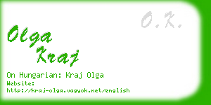 olga kraj business card